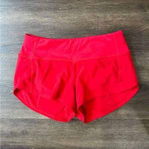 Lululemon Size Two Speed Up Shorts